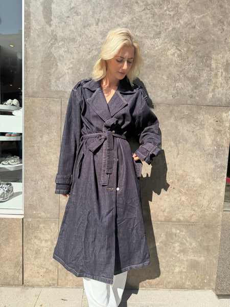 Denim Trench Coat