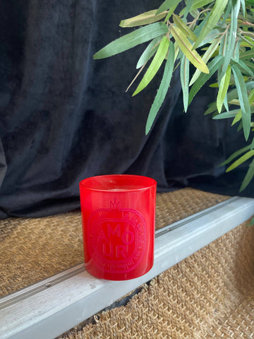 Candle - "Word" Collection: Love - Red