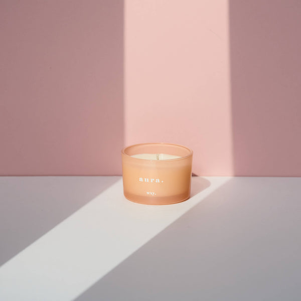 Aura 3oz Candle - White Woods + Amber