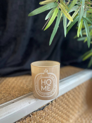 Candle - "Word" Collection: Home - Beige