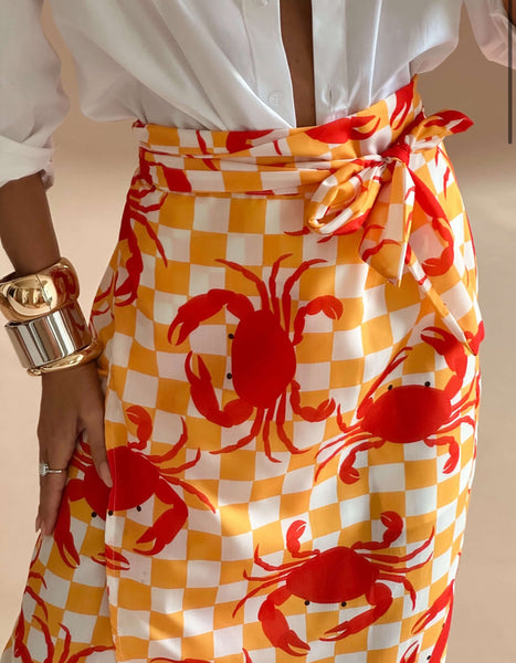 Crab wrap skirt