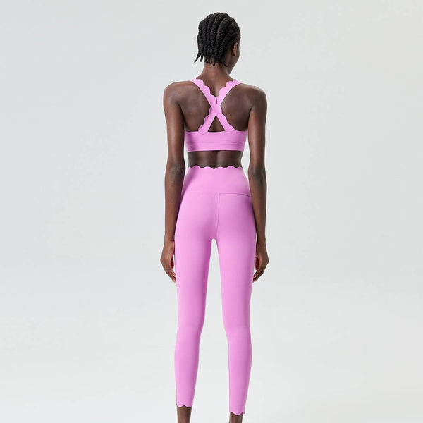 Women Seamless Yoga Set - Removable Cup Bra&Contoured Tights: Dark Green / S