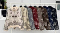 Bandana paisley zip-up knit cardigan colours
