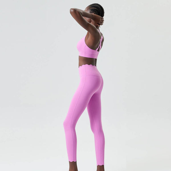 Women Seamless Yoga Set - Removable Cup Bra&Contoured Tights: Dark Green / S