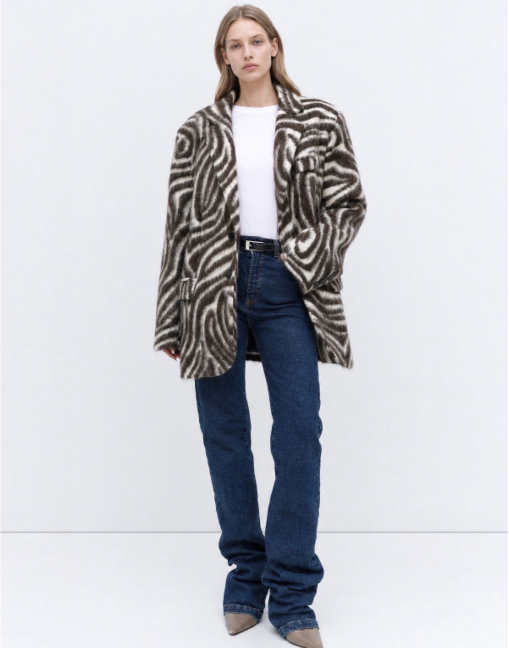Swirl blazer front