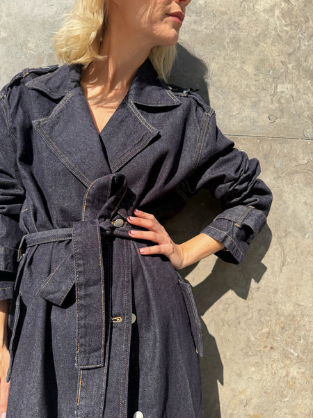 Denim Trench Coat