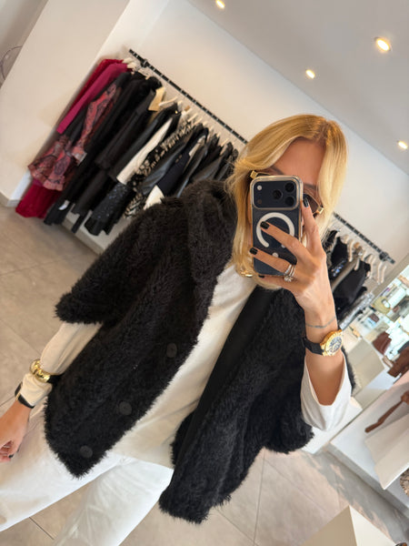 Trendy Short Faux Fur Coat
