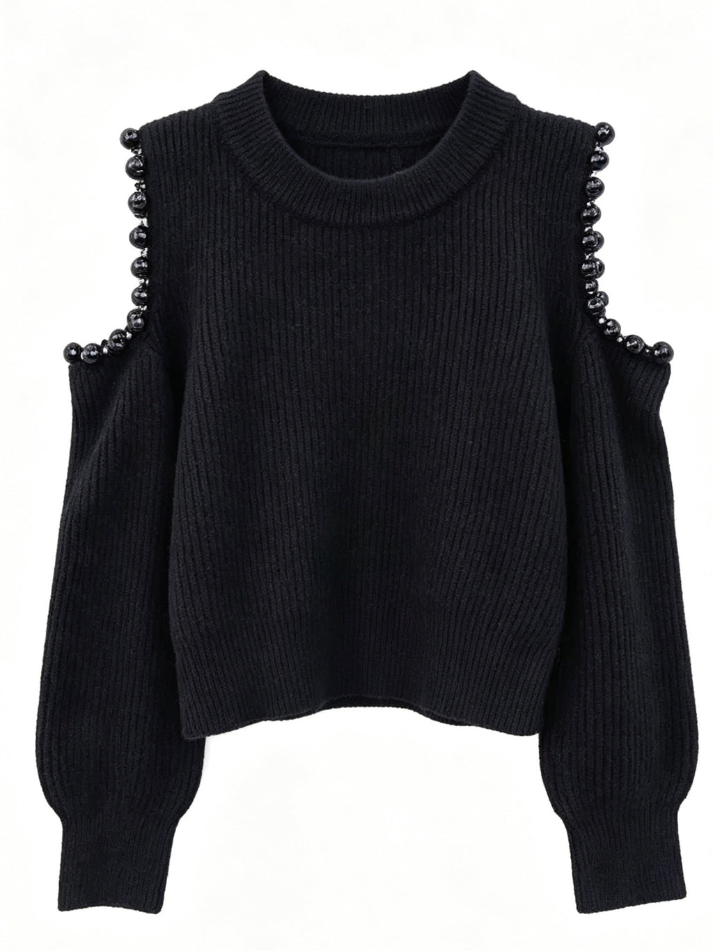 Black pearl shoulder jumper