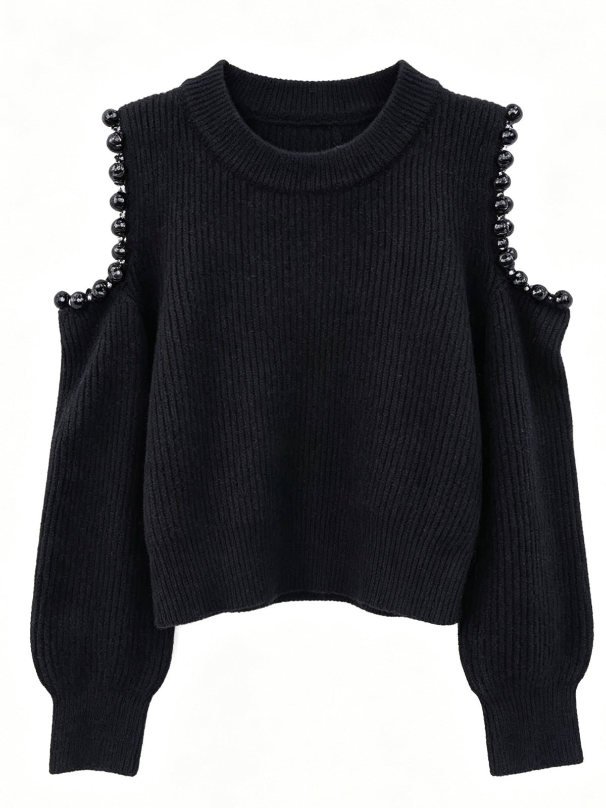 Black pearl shoulder jumper