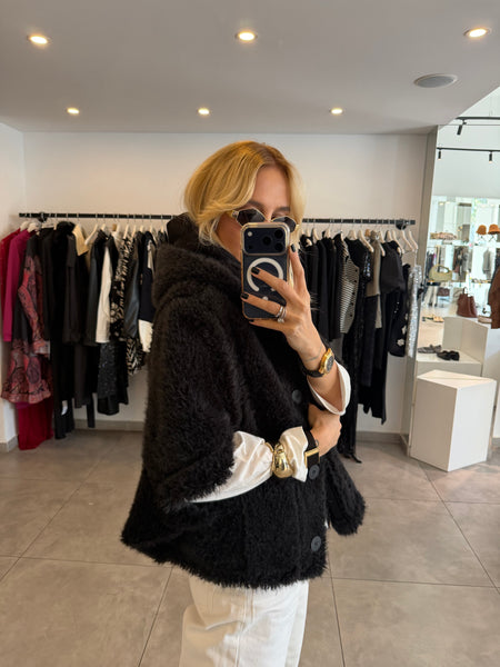 Trendy Short Faux Fur Coat