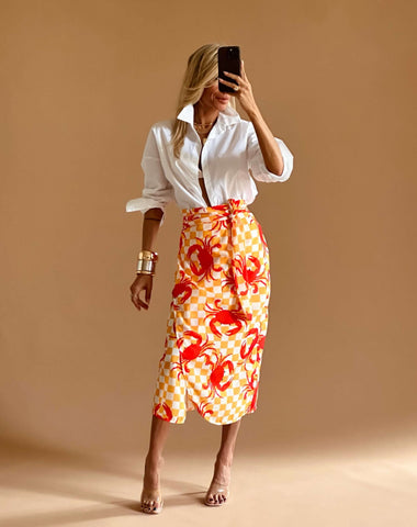 Crab wrap skirt