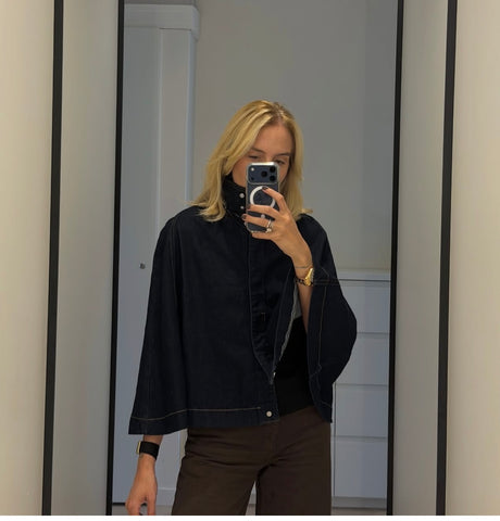 Denim Cape