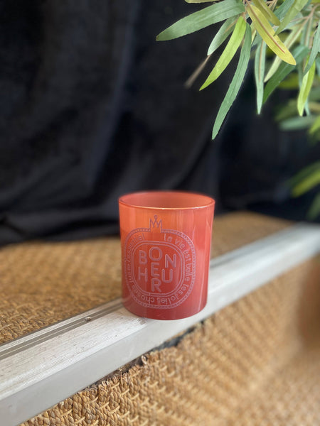 Candle - "Word" Collection: Happy - Mustard