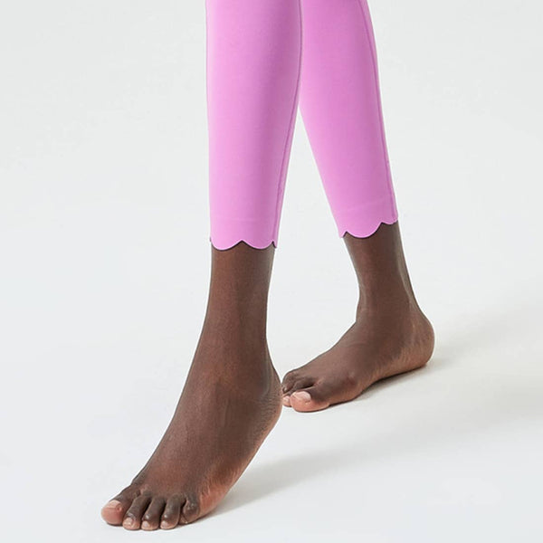 Women Seamless Yoga Set - Removable Cup Bra&Contoured Tights: Purple Gray / L