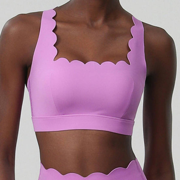 Women Yoga Set: Double Shoulder Bra + Fitness Sports Shorts: Black / M