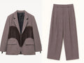 Brown Vivienne Fringe Suit Set
