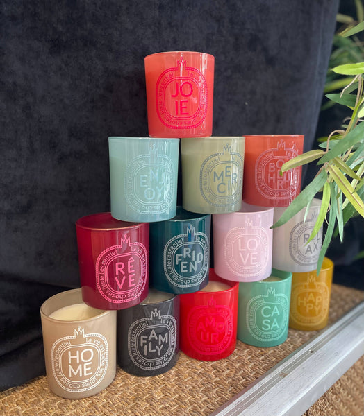 Candle - "Word" Collection: Thank you - Green