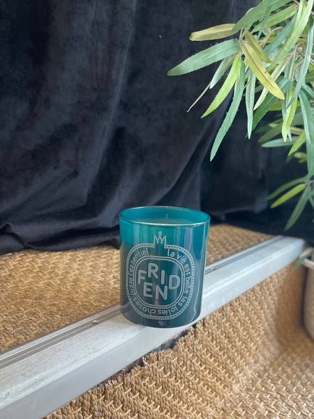 Candle - "Word" Collection: Thank you - Green