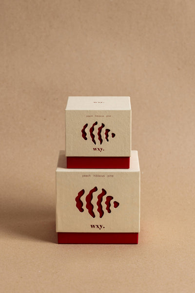 Roam mini. - 5.2oz candle - peach. hibiscus. pine.