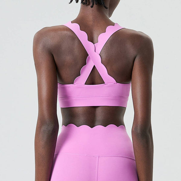 Women Seamless Yoga Set - Removable Cup Bra&Contoured Tights: Dark Green / L