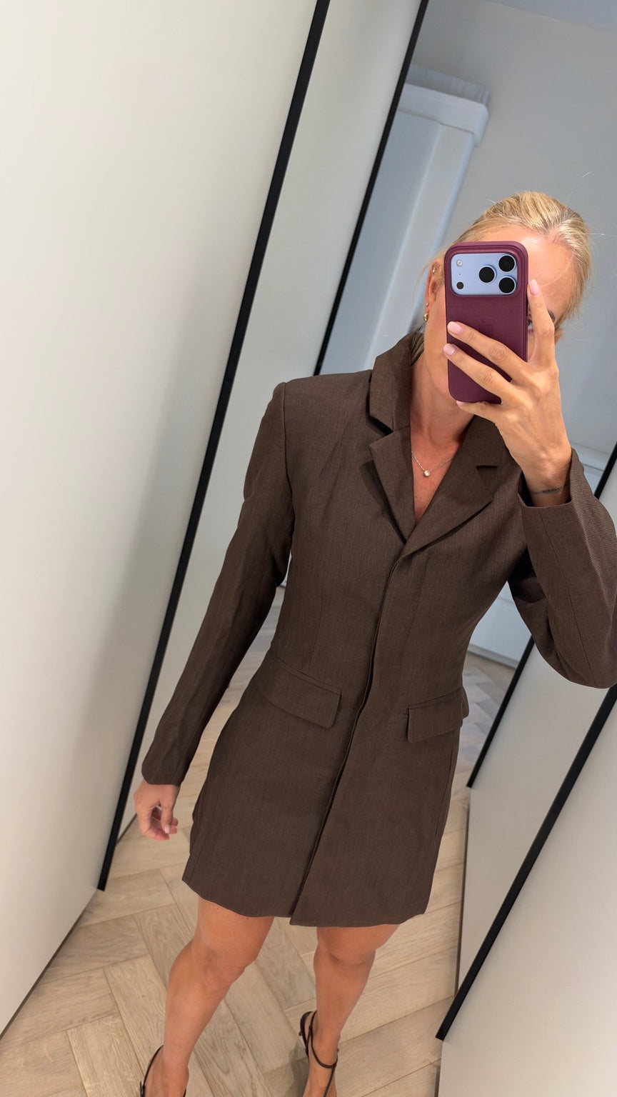 Espresso Blazer Dress detail