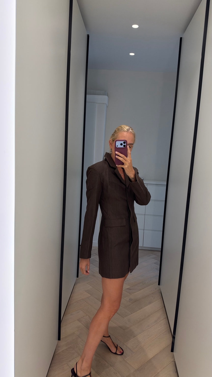 Espresso Blazer Dress side view
