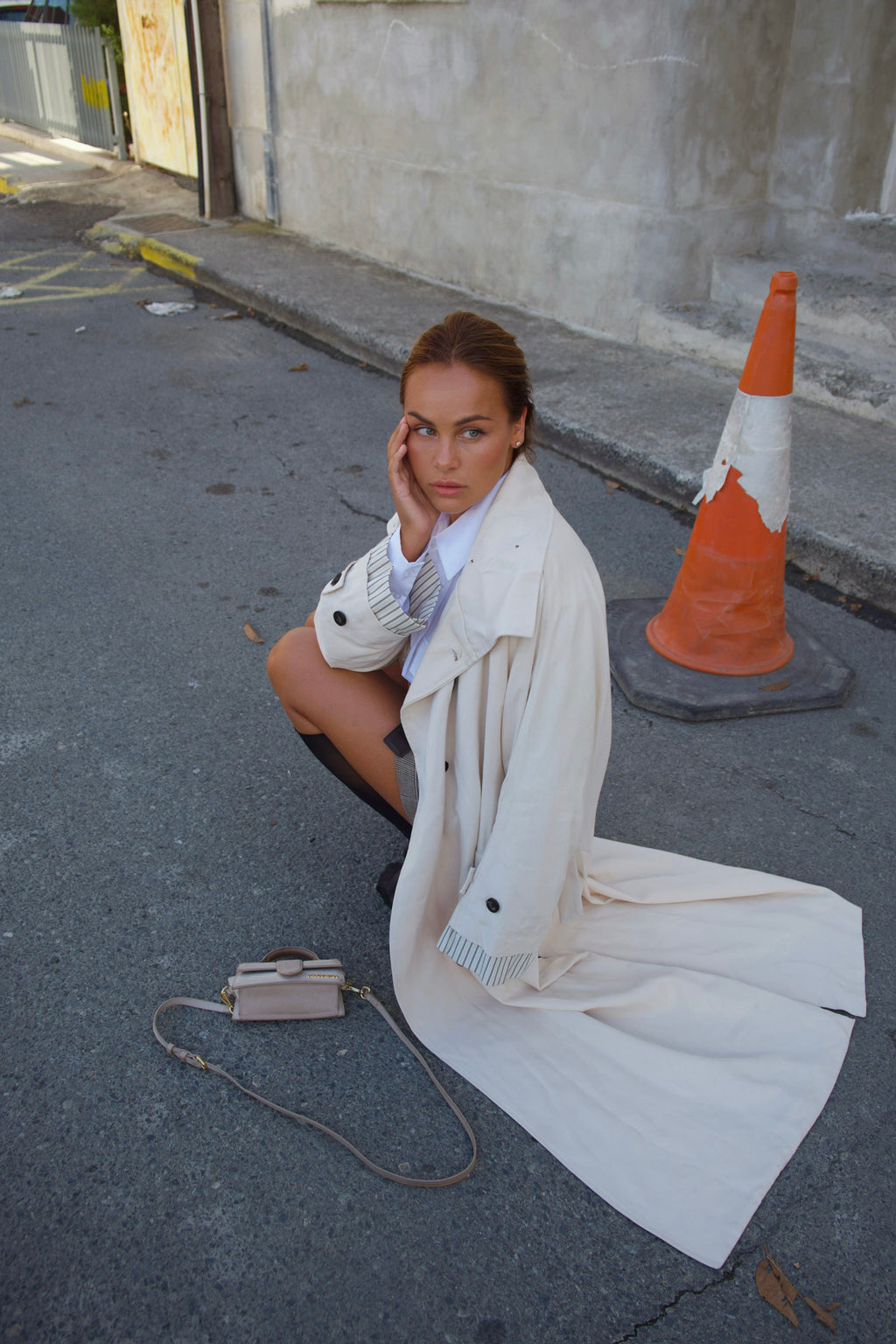 Ivory Street Trench Coat view 3