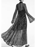 Lumina LD6355 military green maxi dress
