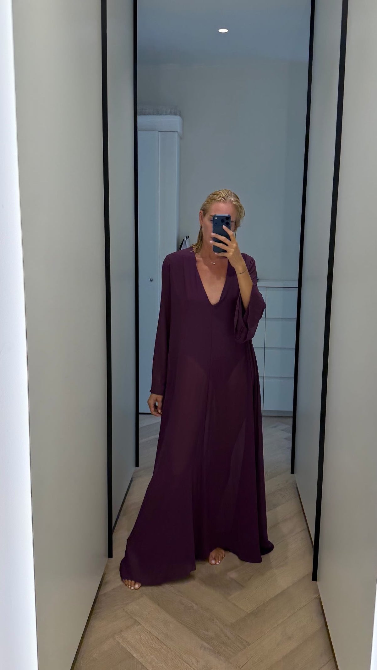 Selene Plum Maxi Dress