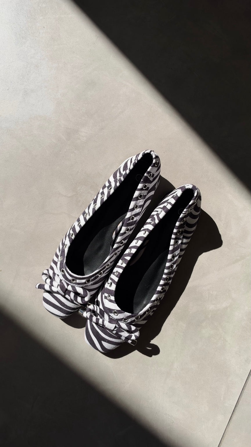 Zahara Zebra Ballet Flats